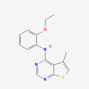 molecular formula C15H15N3OS B12604478 N-(2-Ethoxyphenyl)-5-methylthieno[2,3-d]pyrimidin-4-amine CAS No. 917907-15-4