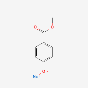 molecular formula C8H7O3Na<br>C8H7NaO3 B1260453 Methylparaben sodium CAS No. 5026-62-0