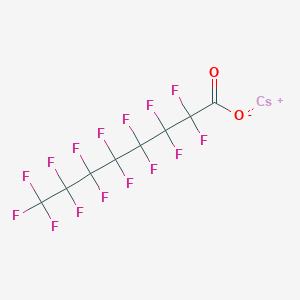 molecular formula C8CsF15O2 B1260455 Pentadecafluorooctanoic acid cesium salt 