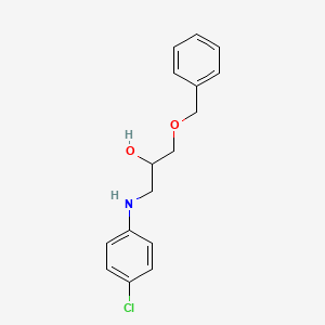 molecular formula C16H18ClNO2 B12604584 1-(Benzyloxy)-3-(4-chloroanilino)propan-2-ol CAS No. 646041-95-4