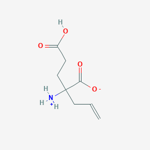 molecular formula C8H13NO4 B12604632 2-Ammonio-2-(2-carboxyethyl)pent-4-enoate 