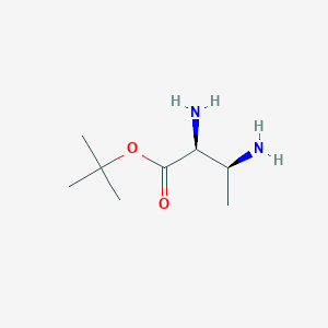 molecular formula C8H18N2O2 B12604658 tert-butyl (2S,3S)-2,3-diaminobutanoate CAS No. 649554-03-0
