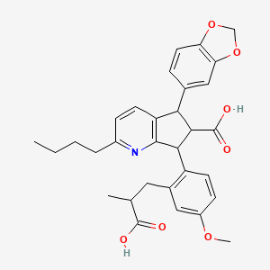 molecular formula C31H33NO7 B1260466 J-104132 