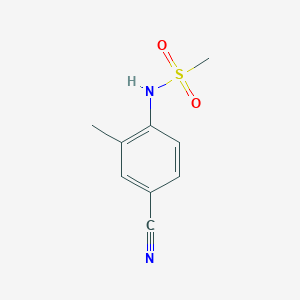 molecular formula C9H10N2O2S B12604692 N-(4-Cyano-2-methylphenyl)methanesulfonamide CAS No. 910486-27-0