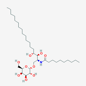 molecular formula C34H67NO9 B1260473 1-O-(alpha-D-galactopyranosyl)-N-decanoylphytosphingosine 