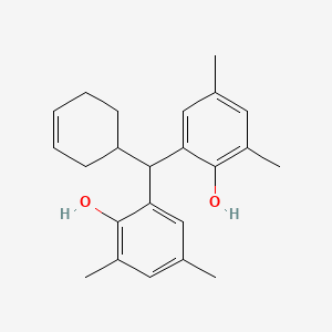 molecular formula C23H28O2 B12604775 2,2'-[(Cyclohex-3-en-1-yl)methylene]bis(4,6-dimethylphenol) CAS No. 647859-56-1