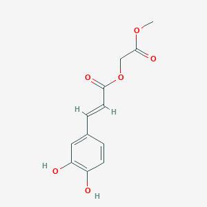 molecular formula C12H12O6 B1260486 Caffeoylglycolic acid methyl ester 