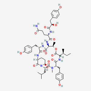 molecular formula C54H72N8O15 B1260493 Aeruginopeptin 917S-A 