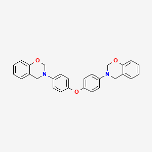 molecular formula C28H24N2O3 B12604939 3,3'-[Oxydi(4,1-phenylene)]bis(3,4-dihydro-2H-1,3-benzoxazine) CAS No. 918788-88-2
