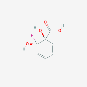 molecular formula C7H7FO4 B1260495 2-Fluorocyclohexadiene-cis,cis-1,2-diol-1-carboxylate 