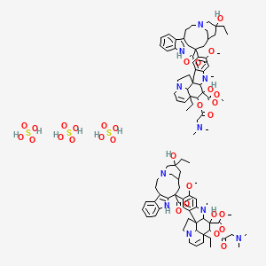 molecular formula C96H132N10O30S3 B1260496 Vinglycinate sulfate 
