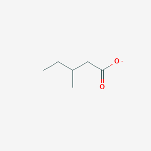 molecular formula C6H11O2- B1260497 3-Methylpentanoate 