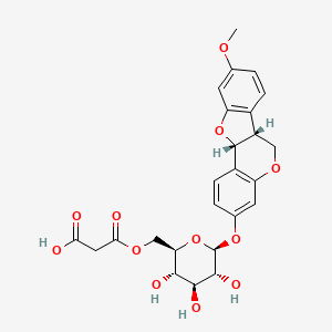 molecular formula C25H26O12 B1260499 Medicarpin 3-O-glucoside-6'-malonate 