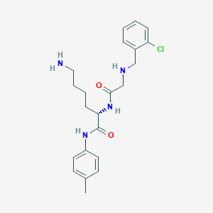 molecular formula C22H29ClN4O2 B12605027 N-[(2-Chlorophenyl)methyl]glycyl-N-(4-methylphenyl)-L-lysinamide CAS No. 918436-08-5