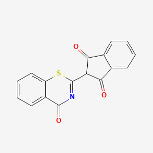 molecular formula C17H9NO3S B12605131 2-(4-Oxo-4H-1,3-benzothiazin-2-yl)-1H-indene-1,3(2H)-dione CAS No. 918647-38-8
