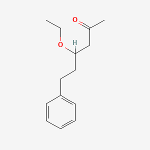 molecular formula C14H20O2 B12605135 4-Ethoxy-6-phenylhexan-2-one CAS No. 917574-76-6