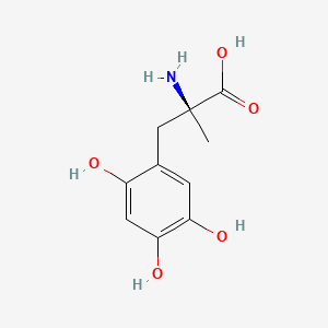 molecular formula C10H13NO5 B1260515 Tyrosine, 2,5-dihydroxy-alpha-methyl- 