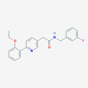 molecular formula C22H21FN2O2 B12605182 2-[6-(2-Ethoxy-phenyl)-pyridin-3-yl]-N-(3-fluoro-benzyl)-acetamide CAS No. 897015-72-4