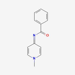 molecular formula C13H12N2O B1260519 N-benzoyl-1-methylpyridin-4(1H)-imine 
