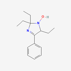 molecular formula C15H22N2O B12605280 2,2,5-Triethyl-4-phenyl-2,5-dihydro-1H-imidazol-1-ol CAS No. 918447-75-3