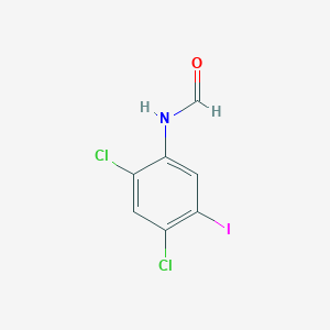 molecular formula C7H4Cl2INO B12605294 N-(2,4-Dichloro-5-iodophenyl)formamide CAS No. 647025-66-9