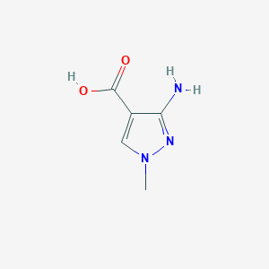 molecular formula C5H7N3O2 B126053 3-amino-1-methyl-1H-pyrazole-4-carboxylic acid CAS No. 151733-97-0