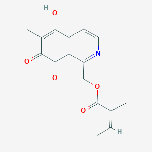 molecular formula C16H15NO5 B1260530 O-Demethylrenierone 