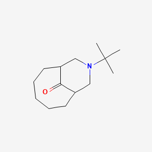 molecular formula C14H25NO B12605308 9-Azabicyclo[5.3.1]undecan-11-one, 9-(1,1-dimethylethyl)- 