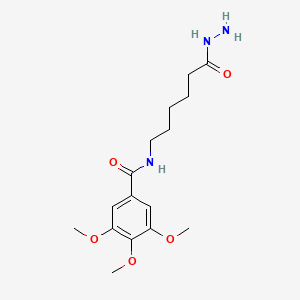 molecular formula C16H25N3O5 B12605314 N-(6-Hydrazinyl-6-oxohexyl)-3,4,5-trimethoxybenzamide CAS No. 918494-55-0