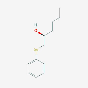 molecular formula C12H16OSe B12605337 (2S)-1-(Phenylselanyl)hex-5-EN-2-OL CAS No. 918443-04-6