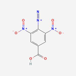 molecular formula C7H3N4O6+ B12605360 4-Carboxy-2,6-dinitrobenzene-1-diazonium CAS No. 873441-86-2