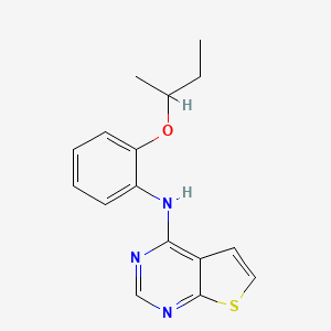 molecular formula C16H17N3OS B12605391 N-{2-[(Butan-2-yl)oxy]phenyl}thieno[2,3-d]pyrimidin-4-amine CAS No. 917906-69-5