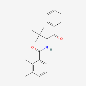 molecular formula C21H25NO2 B12605418 N-(3,3-Dimethyl-1-oxo-1-phenylbutan-2-yl)-2,3-dimethylbenzamide CAS No. 644980-02-9