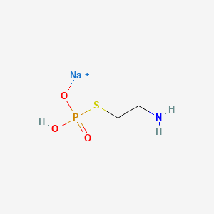 molecular formula C2H8NNaO3PS B1260547 Cystaphos CAS No. 3724-89-8