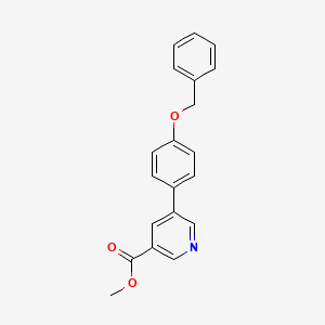 molecular formula C20H17NO3 B12605496 Methyl 5-[4-(Benzyloxy)phenyl]nicotinate 