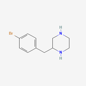 molecular formula C11H15BrN2 B12605498 2-(4-Bromo-benzyl)-piperazine 