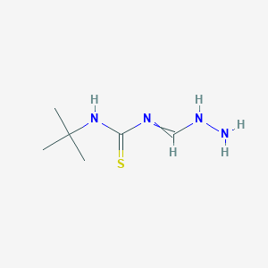 molecular formula C6H14N4S B12605558 N-tert-Butyl-N'-(hydrazinylmethylidene)thiourea CAS No. 915949-22-3