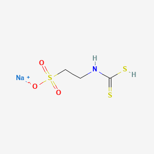 molecular formula C3H6NNaO3S3 B1260557 Taurine N-carbodithioic acid CAS No. 29142-63-0