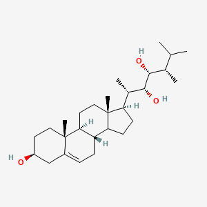 (2S,3R,4R,5S)-2-[(3S,8S,9S,10R,13S,17R)-3-hydroxy-10,13-dimethyl-2,3,4,7,8,9,11,12,14,15,16,17-dodecahydro-1H-cyclopenta[a]phenanthren-17-yl]-5,6-dimethylheptane-3,4-diol