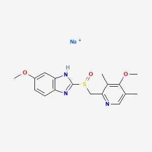 Sodium 5-methoxy-2-[(4-methoxy-3,5-dimethyl-pyridin-2-yl)methylsulfinyl]benzoimidazole