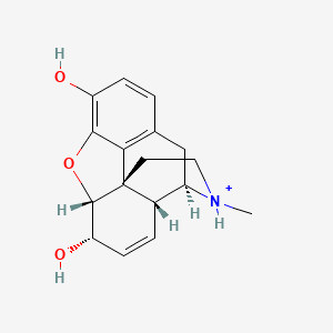 molecular formula C17H20NO3+ B1260574 Morphine(1+) 