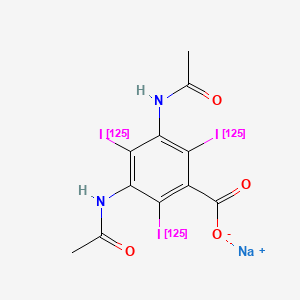 molecular formula C11H8I3N2NaO4 B1260583 Diatrizoate sodium I-125 CAS No. 23548-99-4