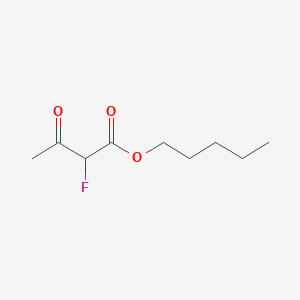 molecular formula C9H15FO3 B12605914 Pentyl 2-fluoro-3-oxobutanoate CAS No. 650602-38-3
