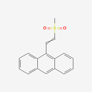 molecular formula C17H14O2S B12605962 9-[2-(Methanesulfonyl)ethenyl]anthracene CAS No. 918341-17-0