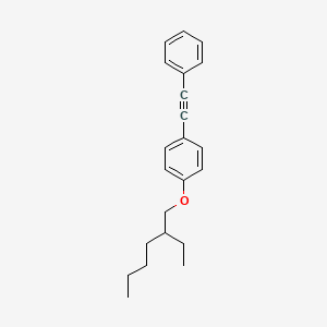 molecular formula C22H26O B12606000 1-[(2-Ethylhexyl)oxy]-4-(phenylethynyl)benzene CAS No. 918643-64-8