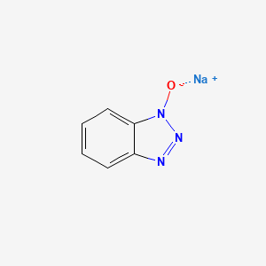molecular formula C6H4N3NaO B1260602 1H-Benzotriazole, 1-hydroxy-, sodium salt CAS No. 40150-21-8