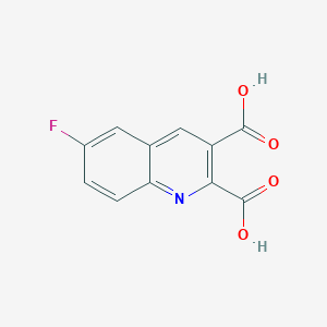 molecular formula C11H6FNO4 B12606054 6-Fluoroquinoline-2,3-dicarboxylic acid CAS No. 892874-70-3