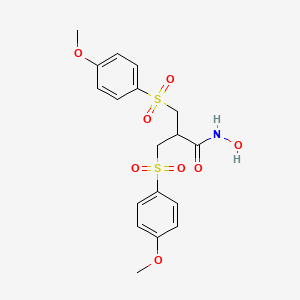 N-hydroxy-2-(4-methoxybenzenesulfonylmethyl)-3-(4-methoxybenzenesulfonyl)-propionamide