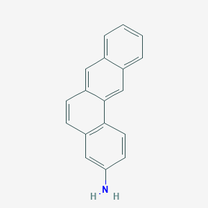 molecular formula C18H13N B12606103 Tetraphen-3-amine CAS No. 646058-54-0