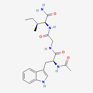 molecular formula C21H29N5O4 B12606178 N-Acetyl-L-tryptophylglycyl-L-isoleucinamide CAS No. 876386-11-7